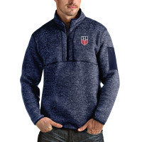 Кофта на короткой молнии USMNT Antigua Fortune - Heather Navy