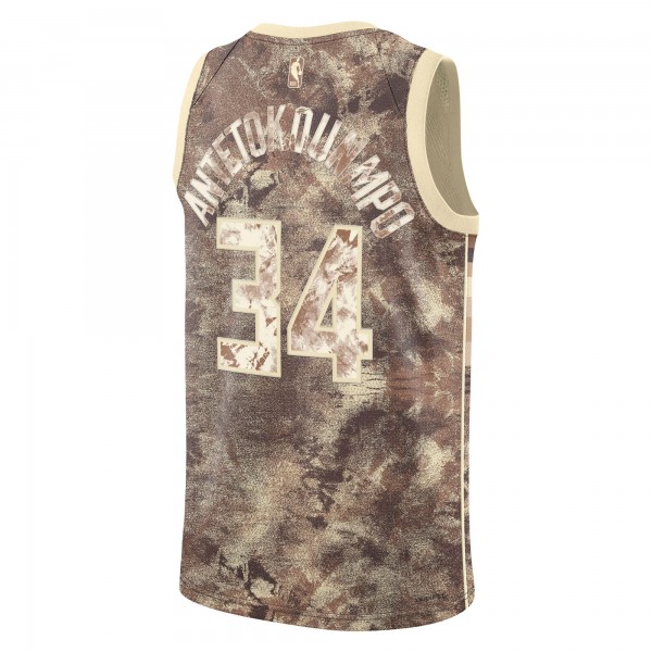 Игровая форма  Giannis Antetokounmpo Milwaukee Bucks Nike Unisex Select Series Swingman - Brown