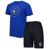 Шорты Футболка Dallas Mavericks Concepts Sport & Sleep Set - Blue/Black