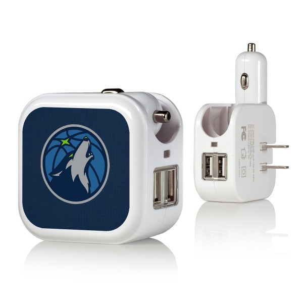 Блок питания Minnesota Timberwolves Solid Design USB