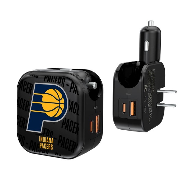 Indiana Pacers Text Design USB Charger