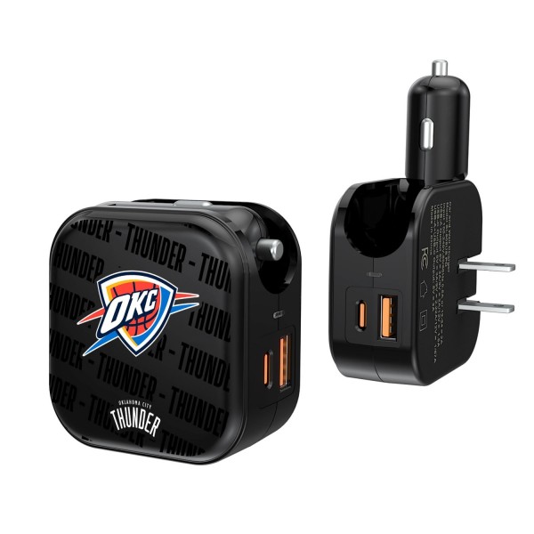Блок питания Oklahoma City Thunder Text Design USB