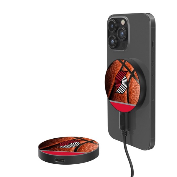 Магнитная зарядка Portland Trail Blazers Basketball Design 10-Watt Wireless
