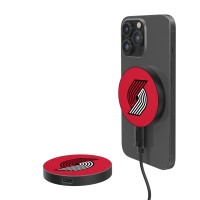 Магнитная зарядка Portland Trail Blazers Solid Design 10-Watt Wireless