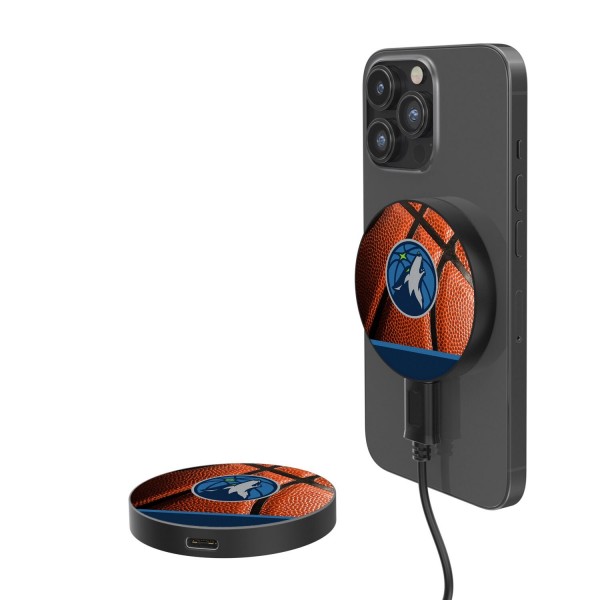 Магнитная зарядка Minnesota Timberwolves Basketball Design 10-Watt Wireless