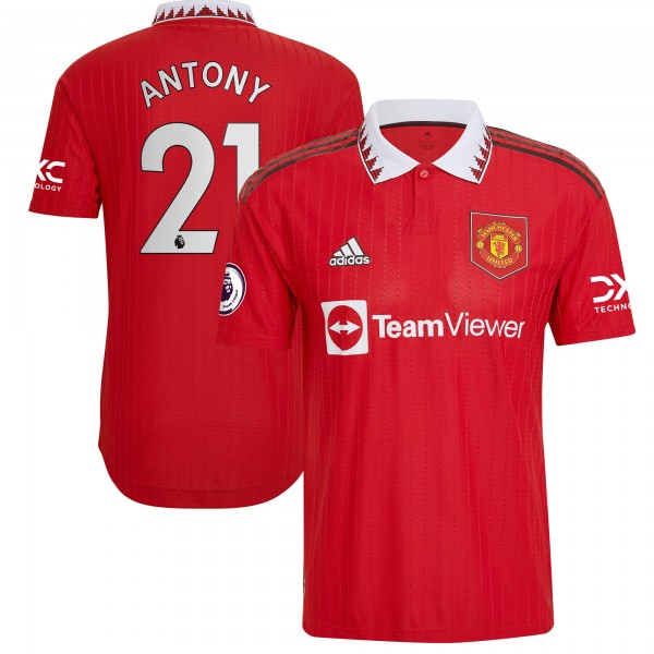 Игровая форма  Antony Manchester United adidas 2022/23 Home Authentic Player - Red