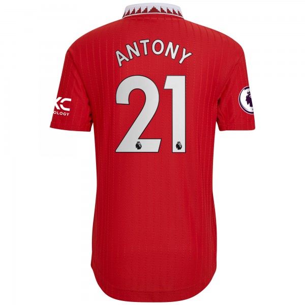 Игровая форма  Antony Manchester United adidas 2022/23 Home Authentic Player - Red