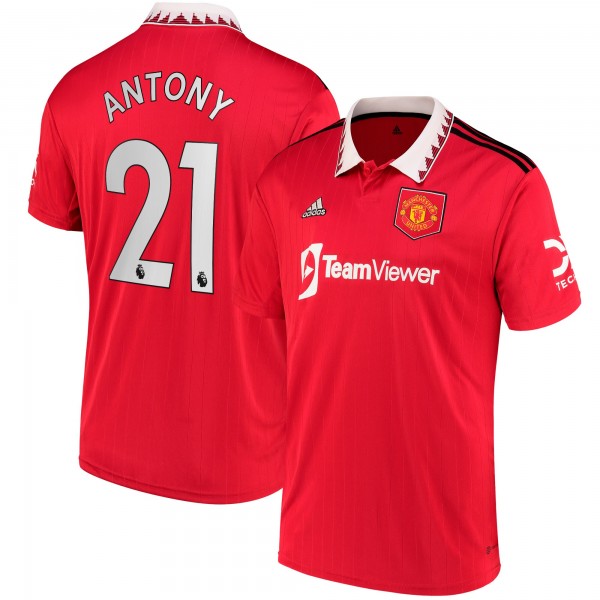 Игровая форма  Antony Manchester United adidas 2022/23 Home Replica Player - Red