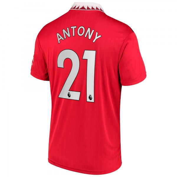 Игровая форма  Antony Manchester United adidas 2022/23 Home Replica Player - Red