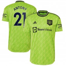 Игровая форма  Antony Manchester United adidas 2022/23 Third Authentic Player - Neon Green