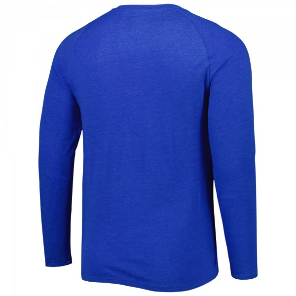 Футболка с длинным рукавом Philadelphia 76ers Concepts Sport Left Chest Henley Raglan - Heathered Royal