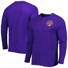 Футболка с длинным рукавом Phoenix Suns Concepts Sport Left Chest Henley Raglan - Heathered Purple