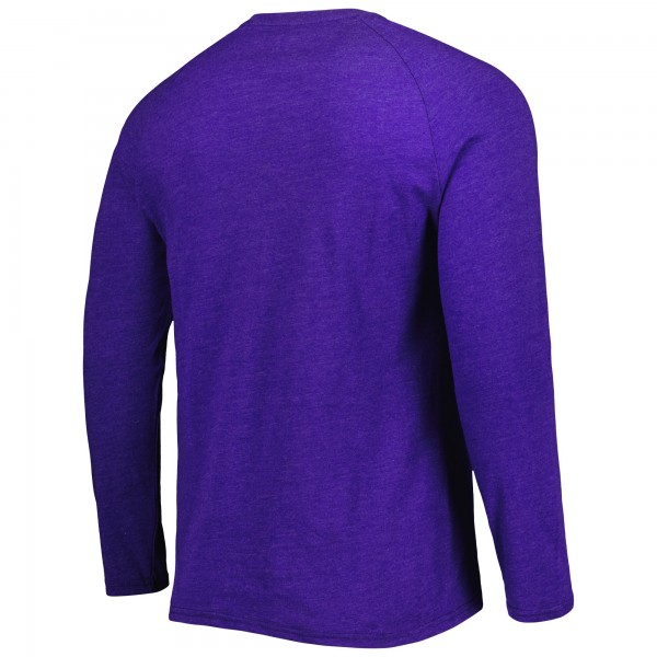 Футболка с длинным рукавом Phoenix Suns Concepts Sport Left Chest Henley Raglan - Heathered Purple