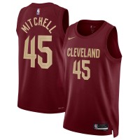 Игровая джерси Donovan Mitchell Cleveland Cavaliers Nike Unisex 2022/23 Swingman - Icon Edition - Burgundy