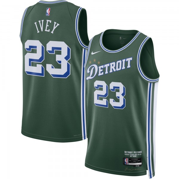 Игровая форма  Jaden Ivey Detroit Pistons Nike 2022/23 Swingman - City Edition - Green