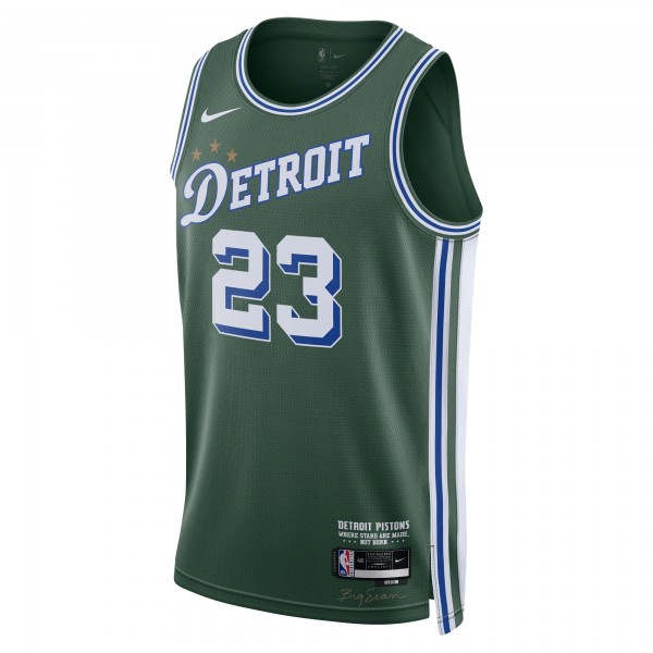 Игровая форма  Jaden Ivey Detroit Pistons Nike 2022/23 Swingman - City Edition - Green