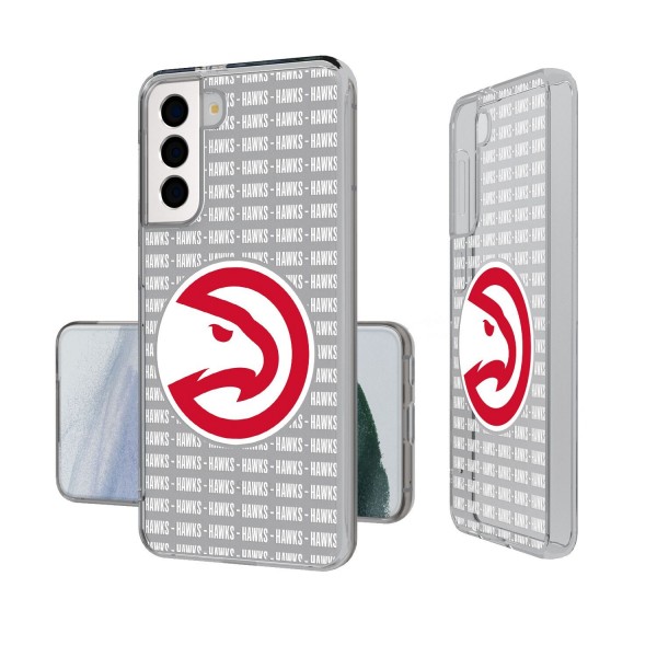 Чехол на телефон Atlanta Hawks Text Backdrop Design Galaxy Clear