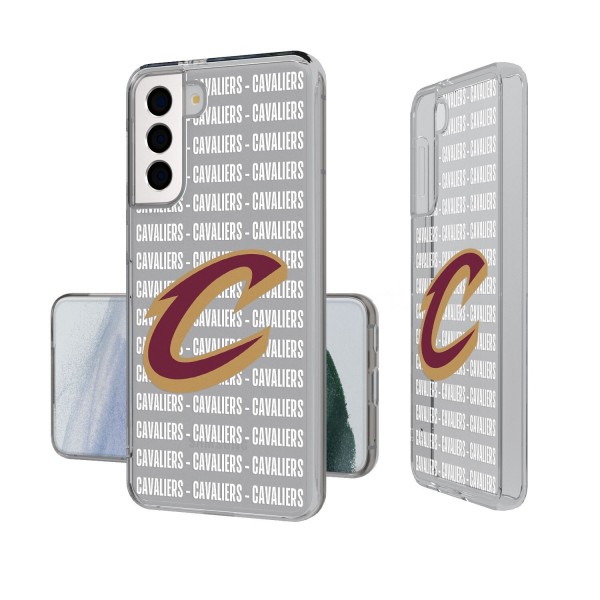 Чехол на телефон Cleveland Cavaliers Text Backdrop Design Galaxy Clear