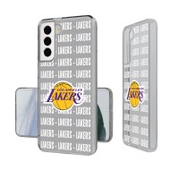 Чехол на телефон Los Angeles Lakers Text Backdrop Design Galaxy Clear