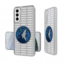 Чехол на телефон Minnesota Timberwolves Text Backdrop Design Galaxy Clear
