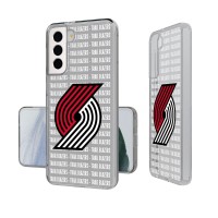 Чехол на телефон Portland Trail Blazers Text Backdrop Design Galaxy Clear