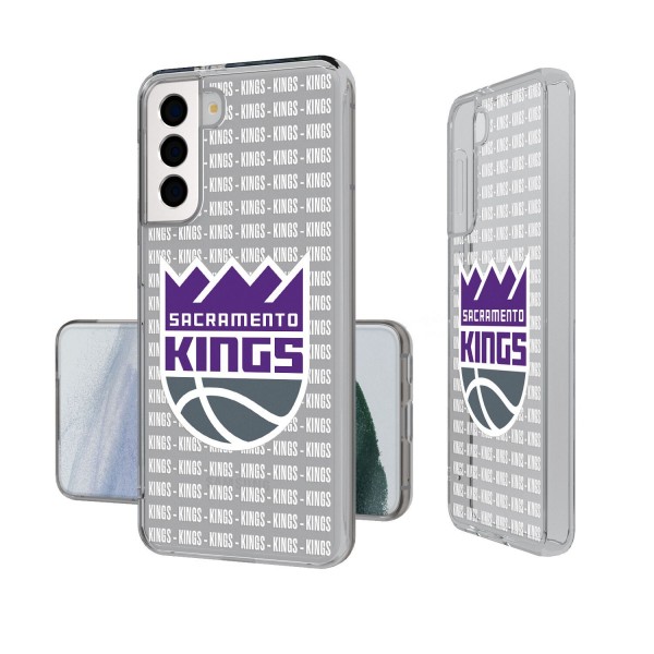 Чехол на телефон Sacramento Kings Text Backdrop Design Galaxy Clear