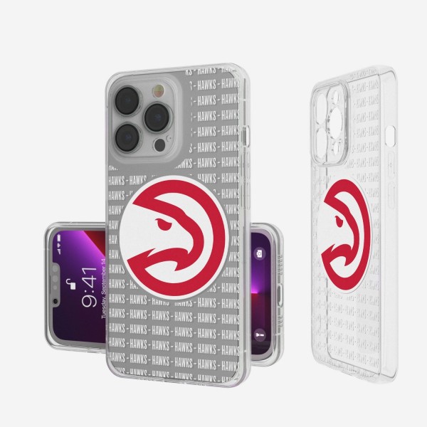 Чехол на телефон Atlanta Hawks iPhone Clear Text Backdrop Design