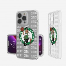 Чехол на телефон Boston Celtics iPhone Clear Text Backdrop Design