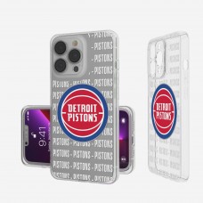 Чехол на телефон Detroit Pistons iPhone Clear Text Backdrop Design