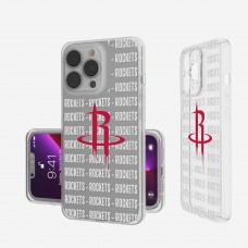 Чехол на телефон Houston Rockets iPhone Clear Text Backdrop Design