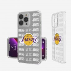 Чехол на телефон Los Angeles Lakers iPhone Clear Text Backdrop Design