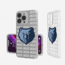 Memphis Grizzlies iPhone Clear Text Backdrop Design Case