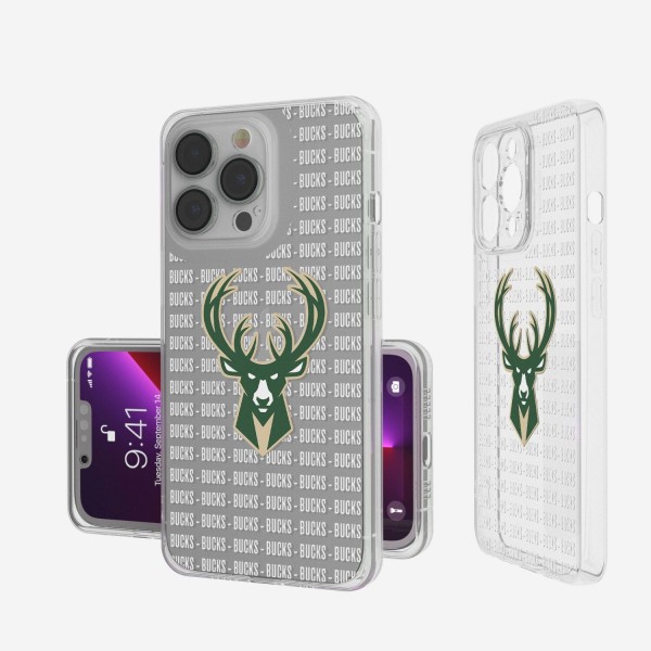 Чехол на телефон Milwaukee Bucks iPhone Clear Text Backdrop Design
