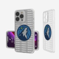 Чехол на телефон Minnesota Timberwolves iPhone Clear Text Backdrop Design