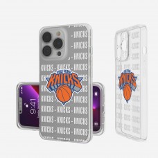 Чехол на телефон New York Knicks iPhone Clear Text Backdrop Design