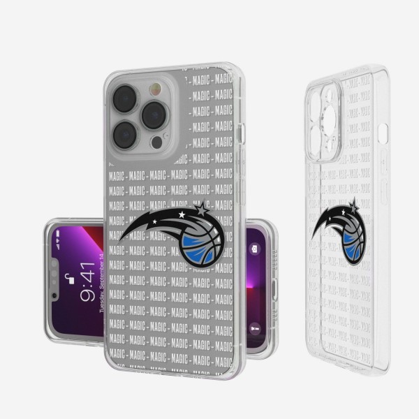 Чехол на телефон Orlando Magic iPhone Clear Text Backdrop Design