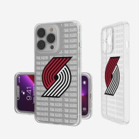 Чехол на телефон Portland Trail Blazers iPhone Clear Text Backdrop Design