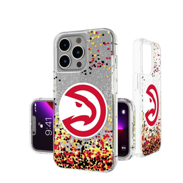 Чехол на телефон Atlanta Hawks iPhone Glitter Confetti Design