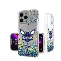 Чехол на телефон Charlotte Hornets iPhone Glitter Confetti Design