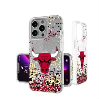 Чехол на телефон Chicago Bulls iPhone Glitter Confetti Design