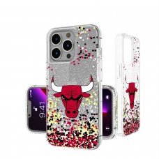 Чехол на телефон Chicago Bulls iPhone Glitter Confetti Design