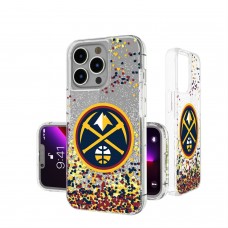 Чехол на телефон Denver Nuggets iPhone Glitter Confetti Design