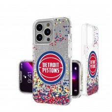Чехол на телефон Detroit Pistons iPhone Glitter Confetti Design