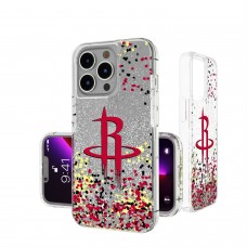 Чехол на телефон Houston Rockets iPhone Glitter Confetti Design