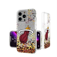 Чехол на телефон Miami Heat iPhone Glitter Confetti Design