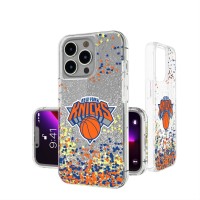 Чехол на телефон New York Knicks iPhone Glitter Confetti Design