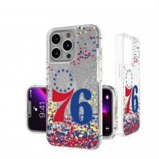 Чехол на телефон Philadelphia 76ers iPhone Glitter Confetti Design