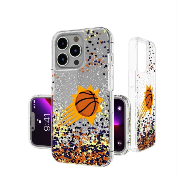 Чехол на телефон Phoenix Suns iPhone Glitter Confetti Design