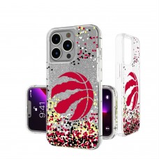 Чехол на телефон Toronto Raptors iPhone Glitter Confetti Design