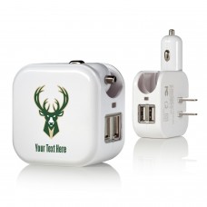 Блок питания Milwaukee Bucks Personalized 2-In-1 USB